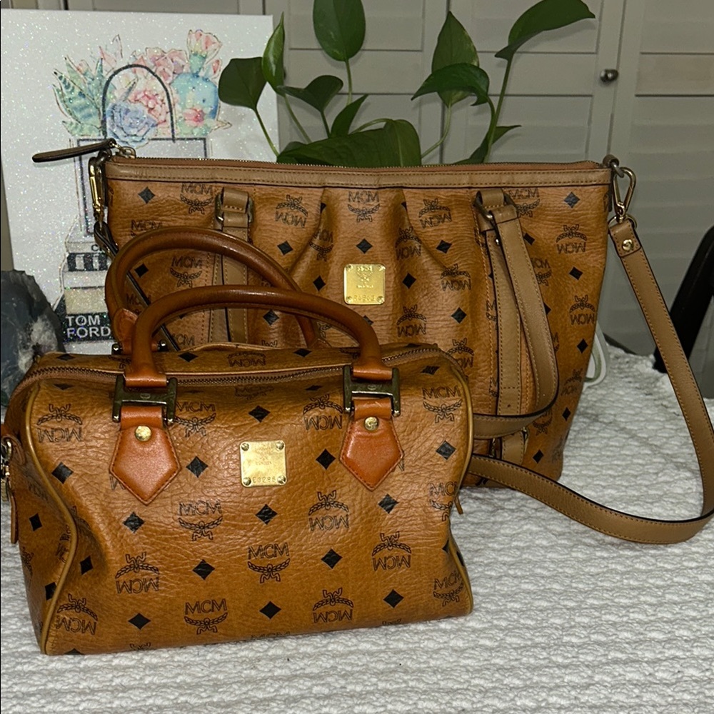 MCM Vintage Visetos Project Bag Bundle – 2 Bags
